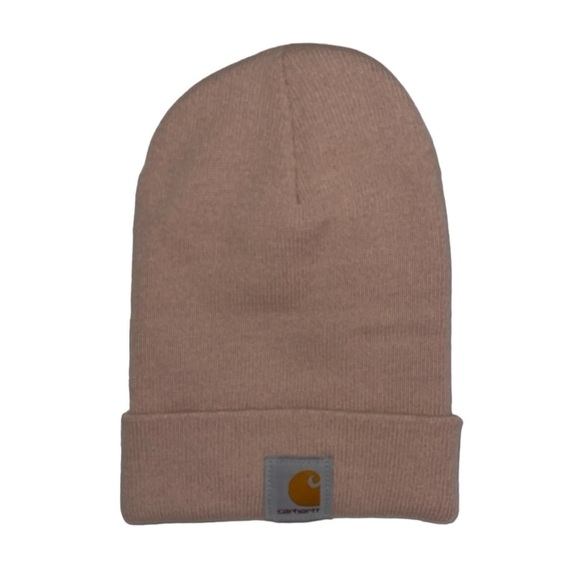 Carhartt light pink logo beanie unisex one size fits all - Picture 1 of 5